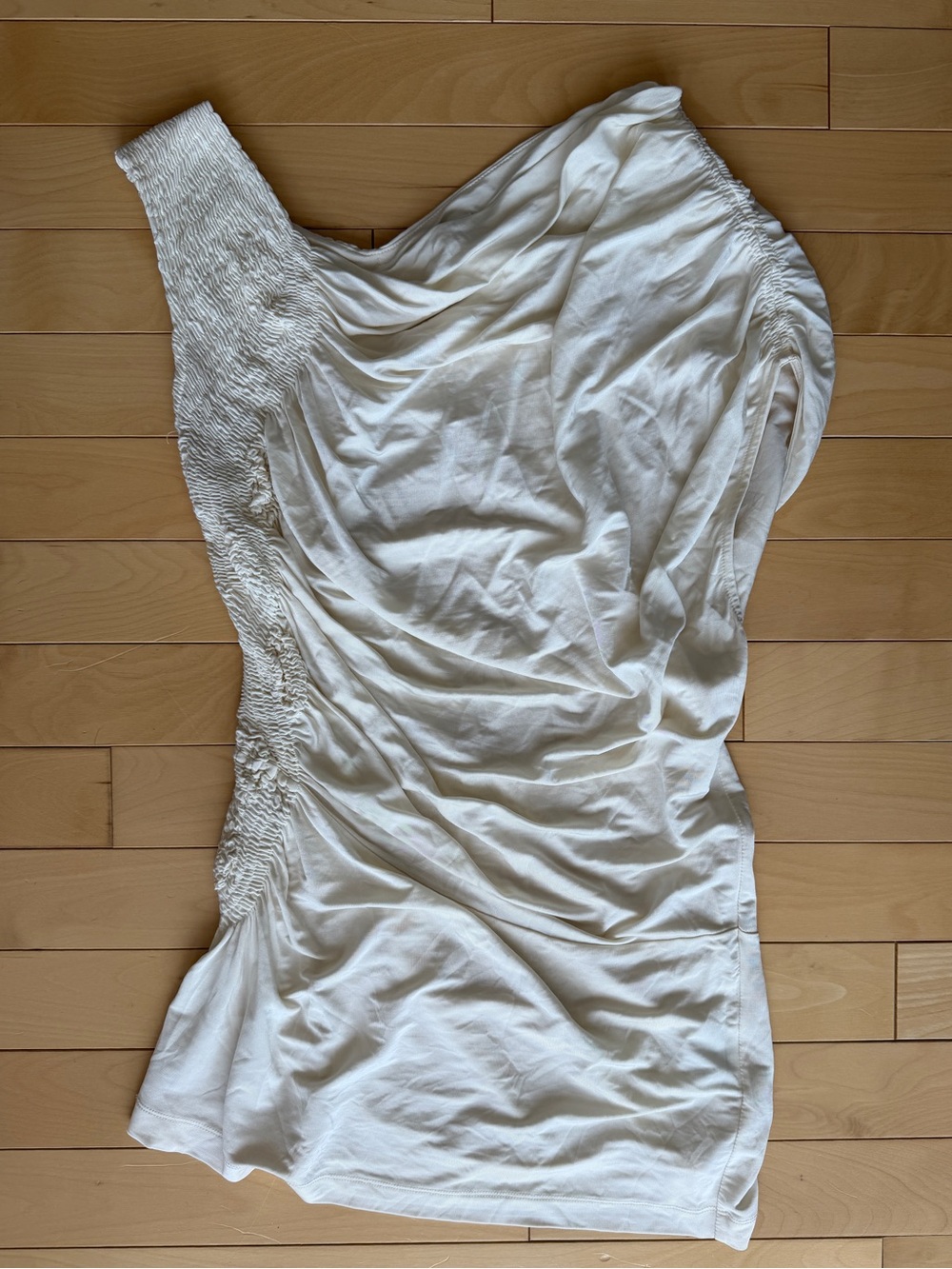 P.A.R.O.S.H. Asymmetrical White Blouse Size Medium